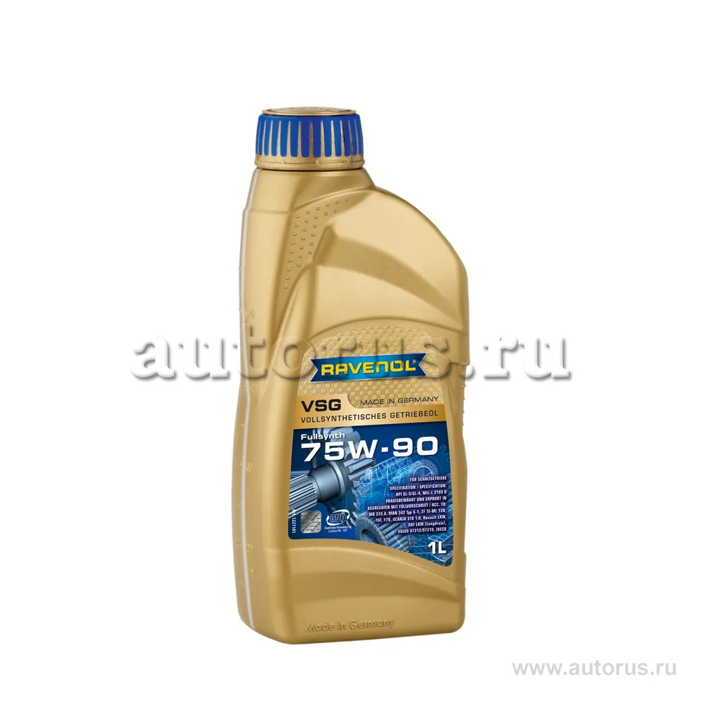 Ravenol 1221101001 Масло МКПП синтетика 75W-90 GL-4/GL-5 1л.