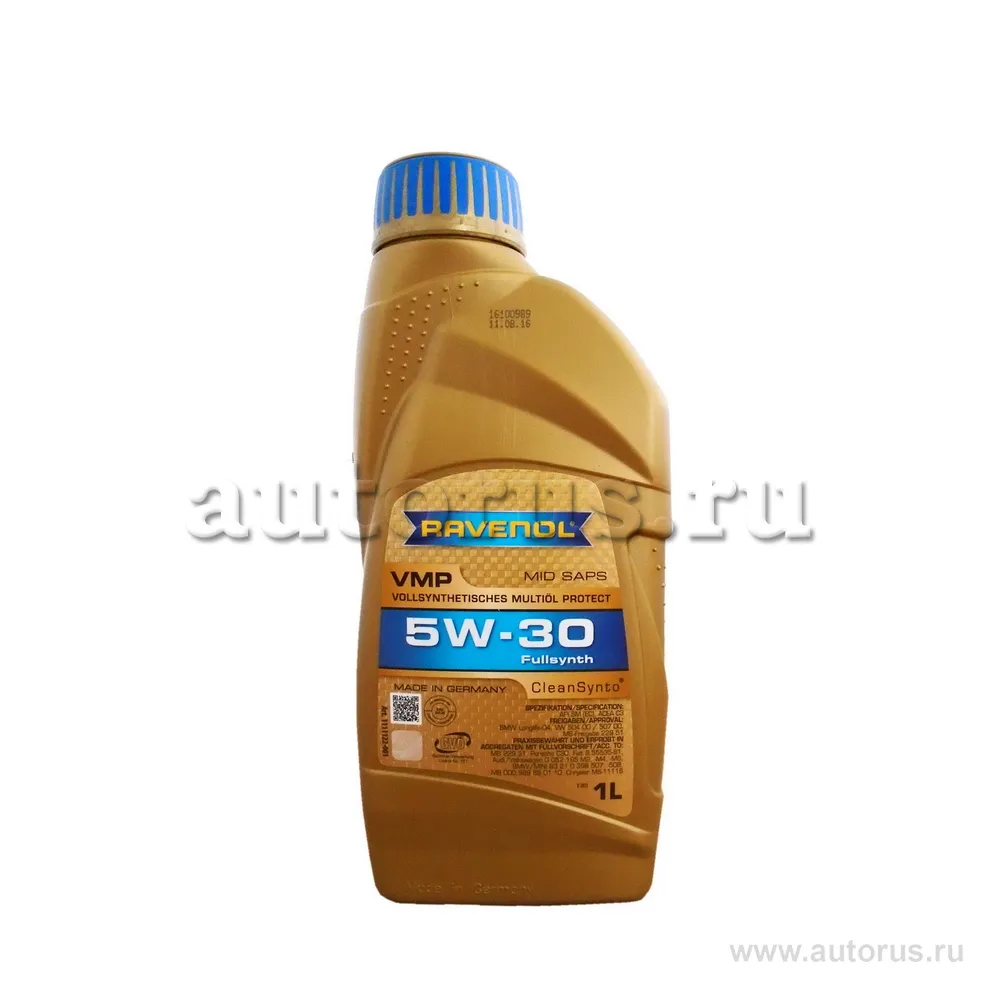 Ravenol 111112200101999 Масло моторное синтетика Ravenol VMP 5W-30 1 л.