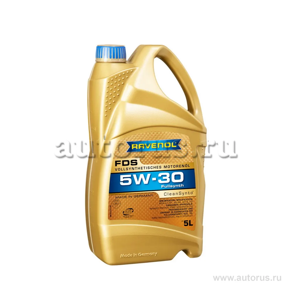 Ravenol 111113900501999 Масло моторное синтетика Ravenol FDS 5W-30 5 л.