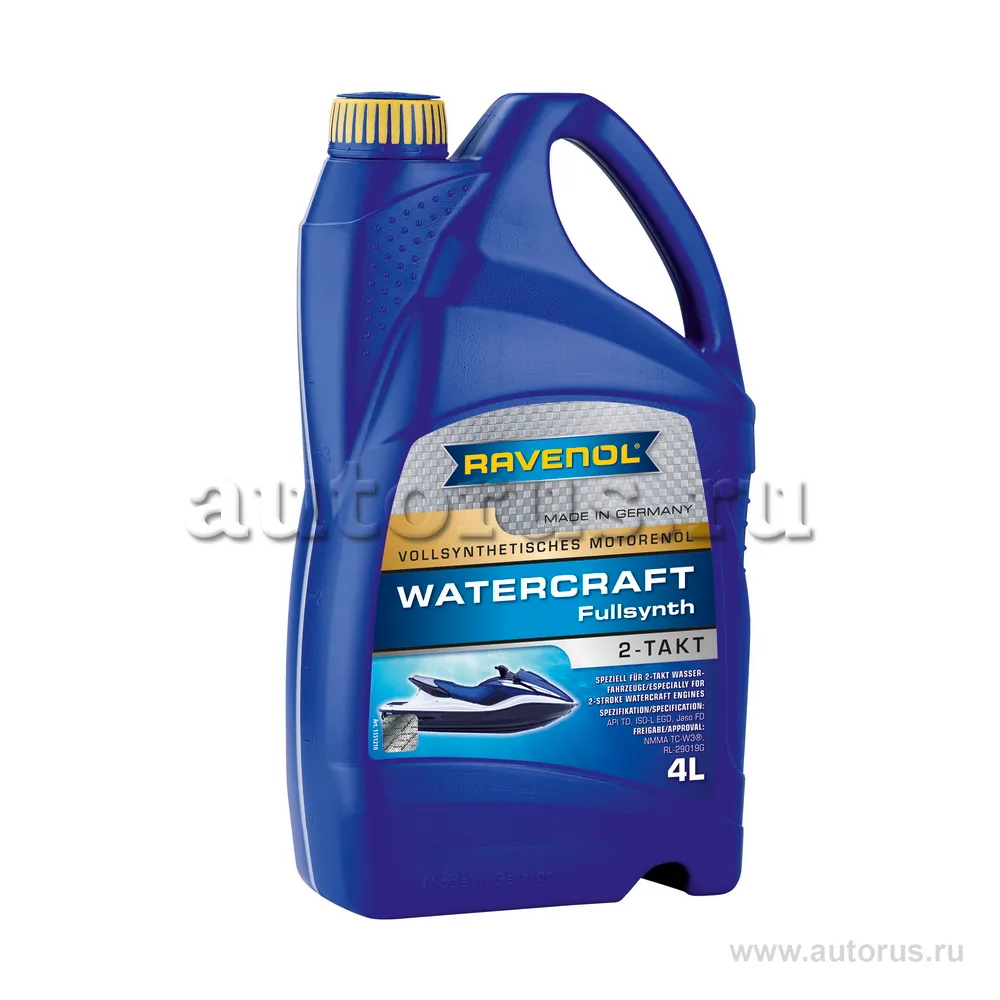 Ravenol 1151210004 Моторное масло RAVENOL Watercraft Fullsynth 2T, 4 литра