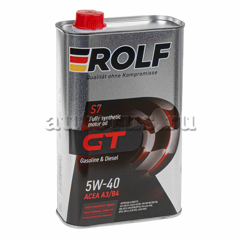 ROLF 322234 Масло моторное синтетика ROLF GT SAE 5W-40 ACEA A3/B4 API SN/CF 1 л.
