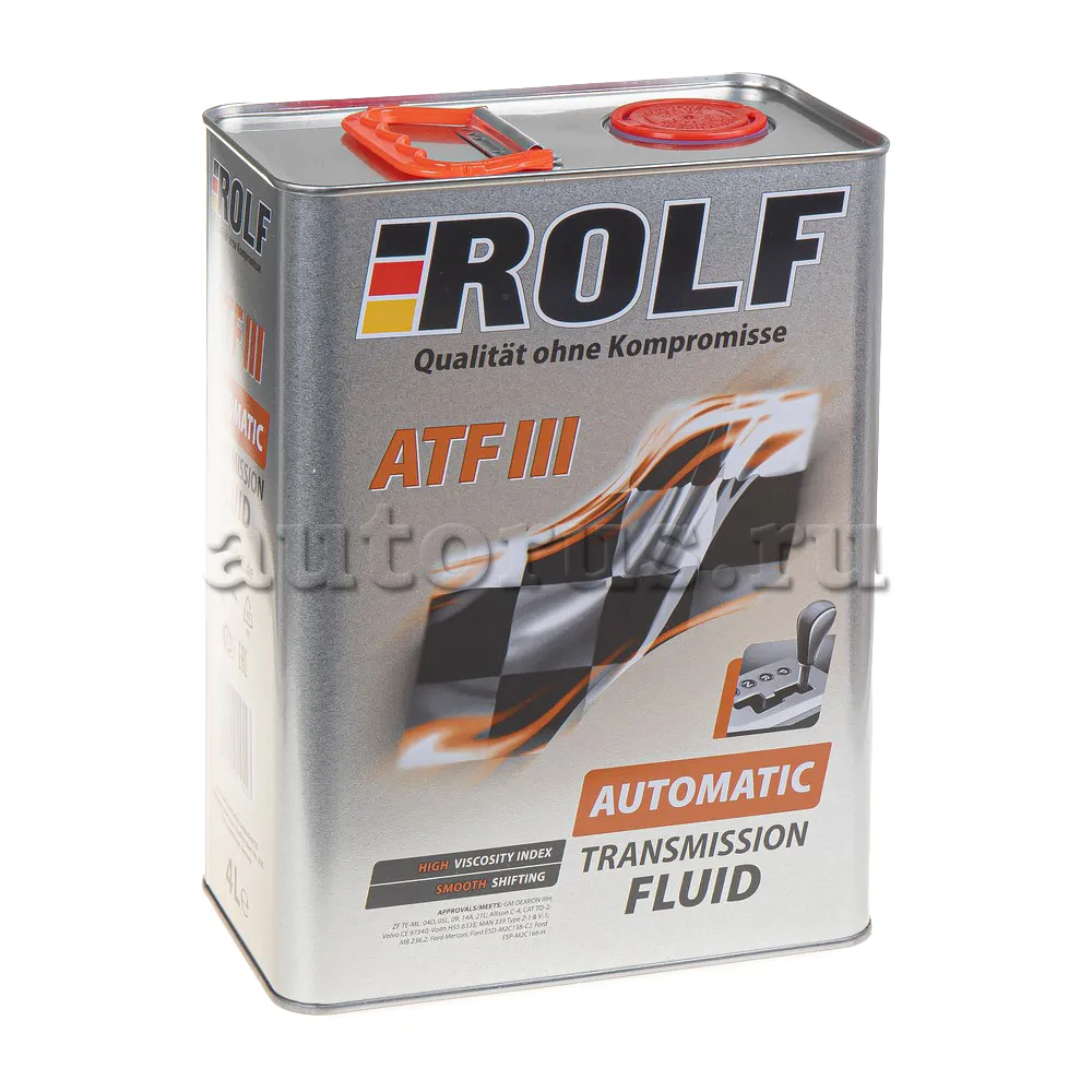 ROLF 322245 Жидкость для автоматических трансмиссий ATF III 4л (металл)