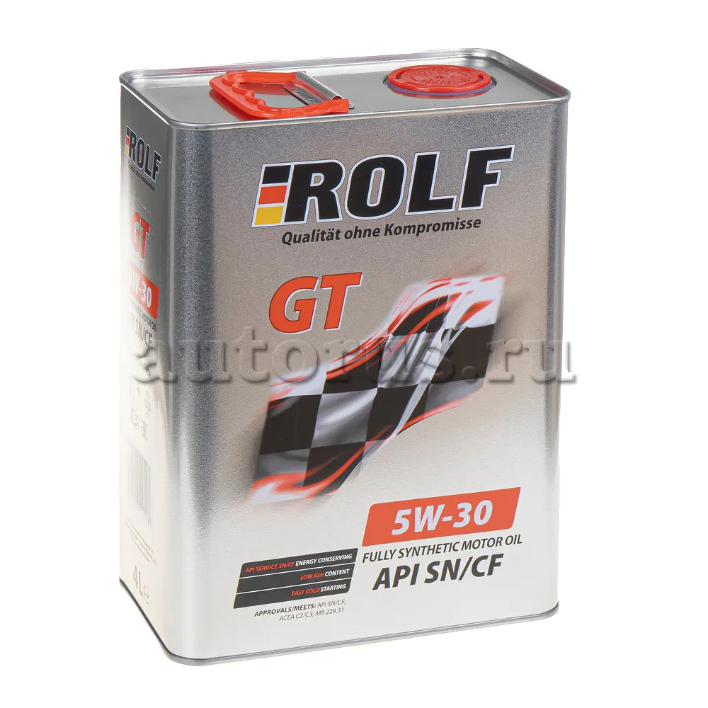 ROLF 322228 Масло моторное синтетика ROLF GT SAE 5W-30 ACEA C3 API SN/CF 4 л.
