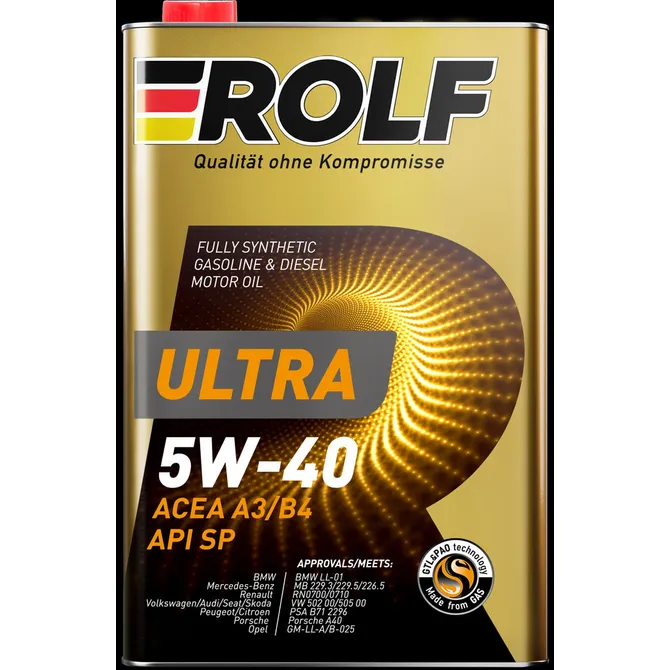 ROLF 323104 Масло моторное синтетика ROLF Ultra SAE 5W-40 ACEA A3/B4 API SP 1 л.