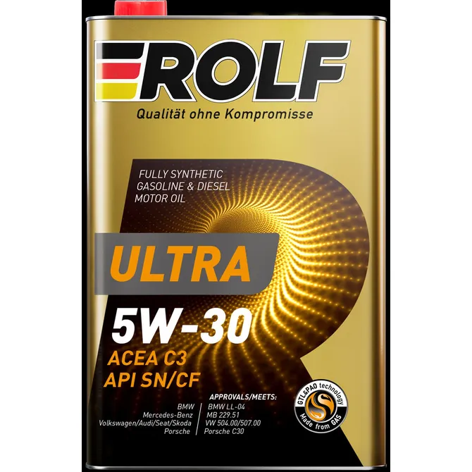 ROLF 322935 Масло моторное синтетика ROLF Ultra SAE 5W-30 ACEA C3 API SN/CF 1 л.