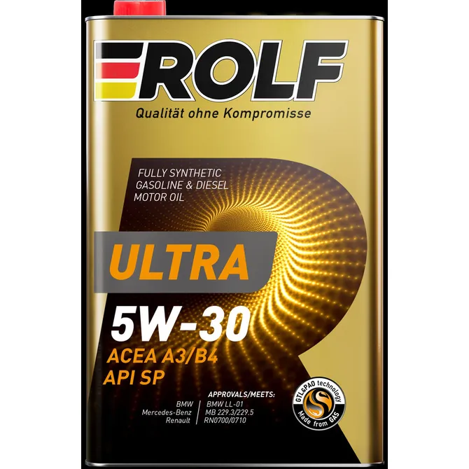 ROLF 323103 Масло моторное синтетика ROLF Ultra SAE 5W-30 ACEA A3/B4 API SP 1 л.