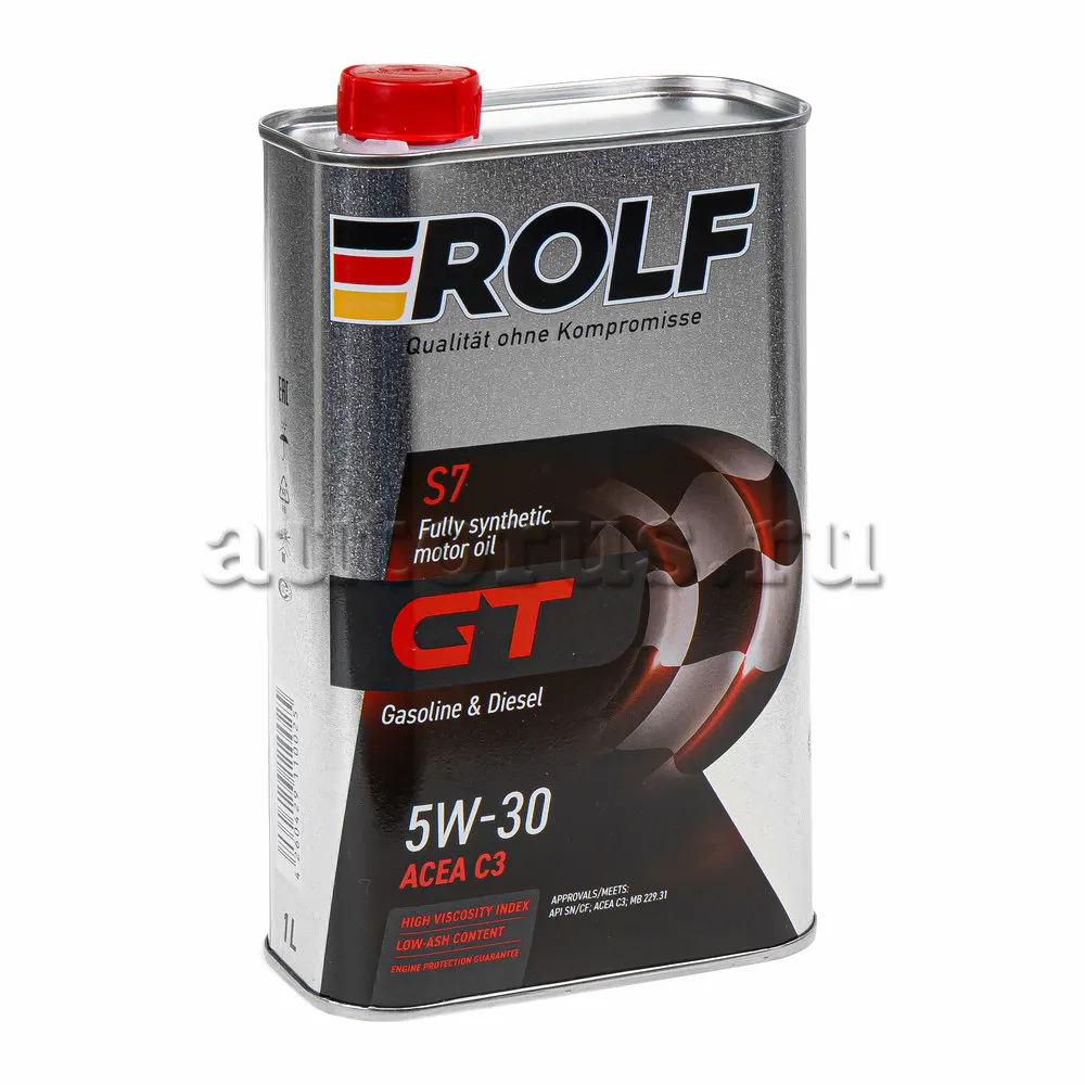 ROLF 322233 Масло моторное синтетика ROLF GT SAE 5W-30 ACEA C3 API SN/CF 1 л.
