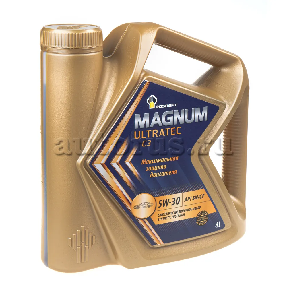 Rosneft 40814142 Масло моторное синтетика Rosneft Magnum Ultratec C3 5W-30 4 л.