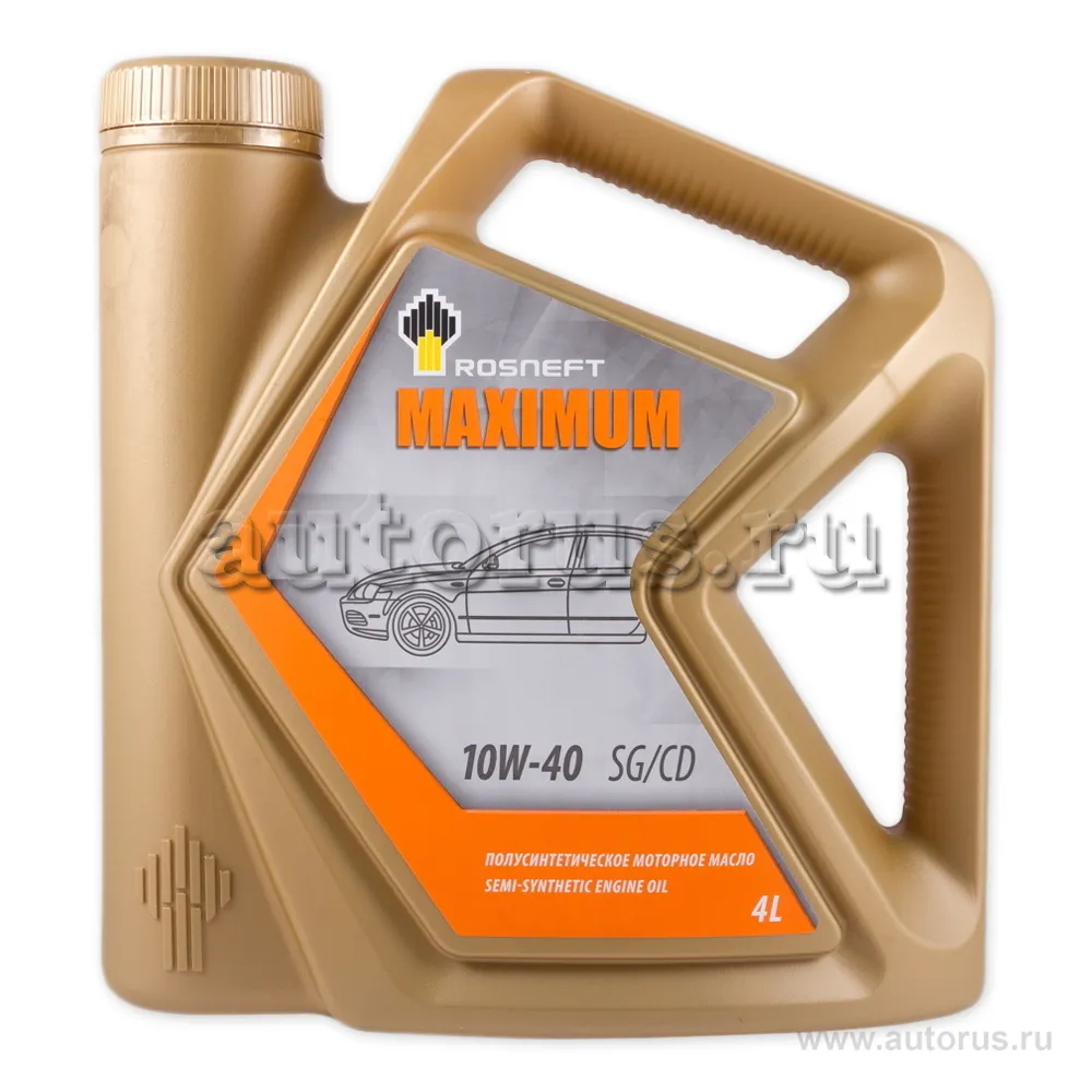 Rosneft 40814342 Масло моторное полусинтетика Rosneft Maximum 10W-40 4 л.