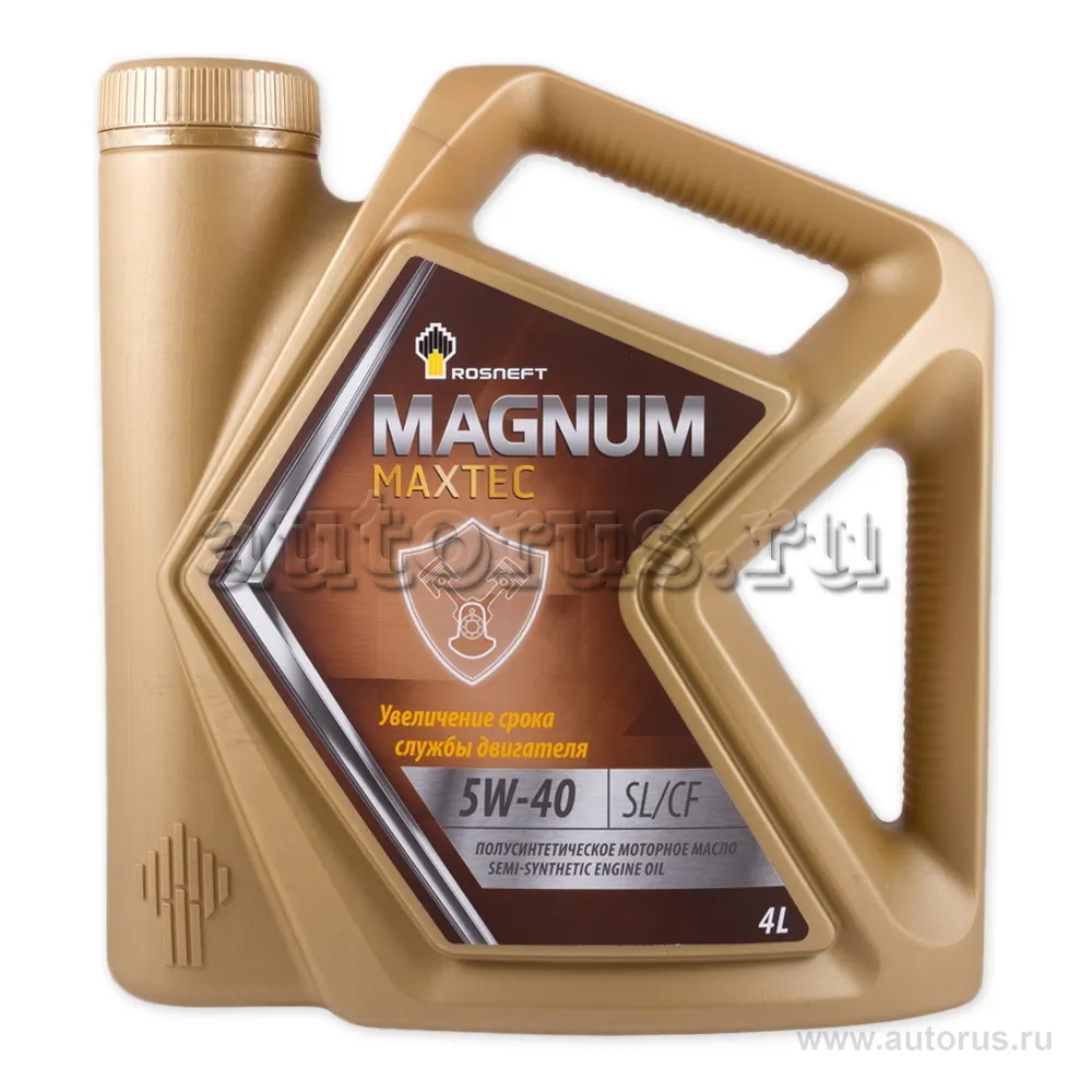 Rosneft 40814642 Масло моторное полусинтетика Rosneft Magnum Maxtec 5W-40 4 л.