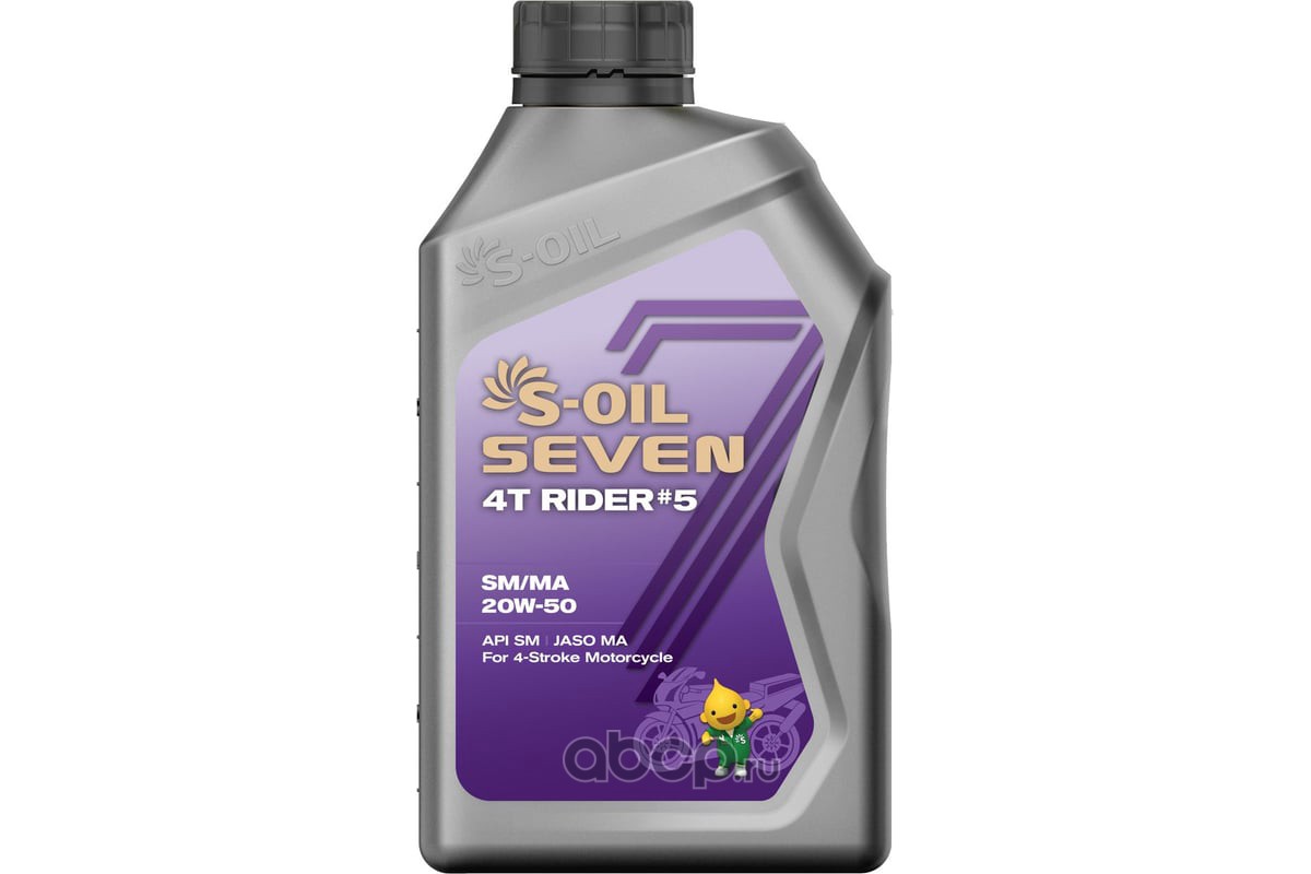 S-Oil E108007 Масло 4T синтетическое 20W50, 1 л.