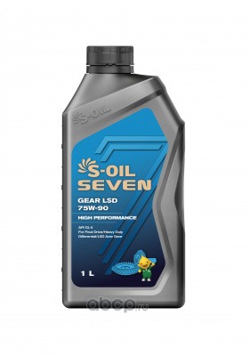 S-Oil E107790 Масло раздаточная,дифференциал,мост 75W-90 GL-5 1л.
