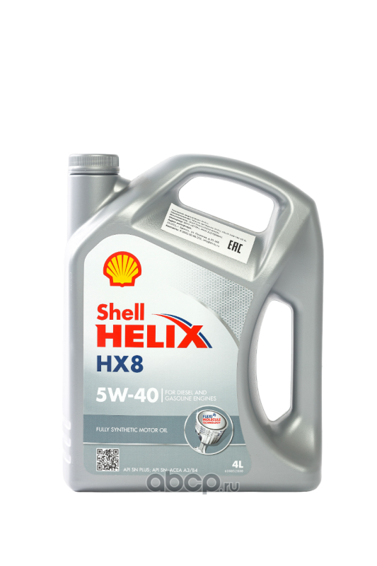 Shell 550052837 Масло моторное синтетика Shell Helix HX8 5W-40 4 л.