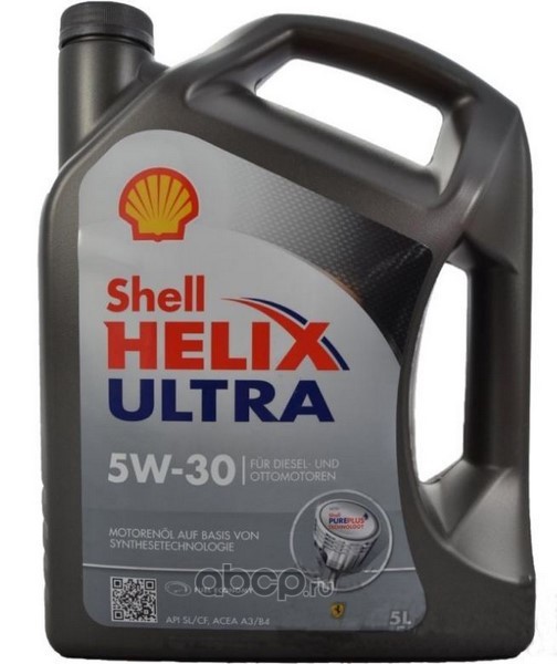 Shell 550040655 Масло моторное синтетика Shell Helix Ultra 5W-30 5 л.