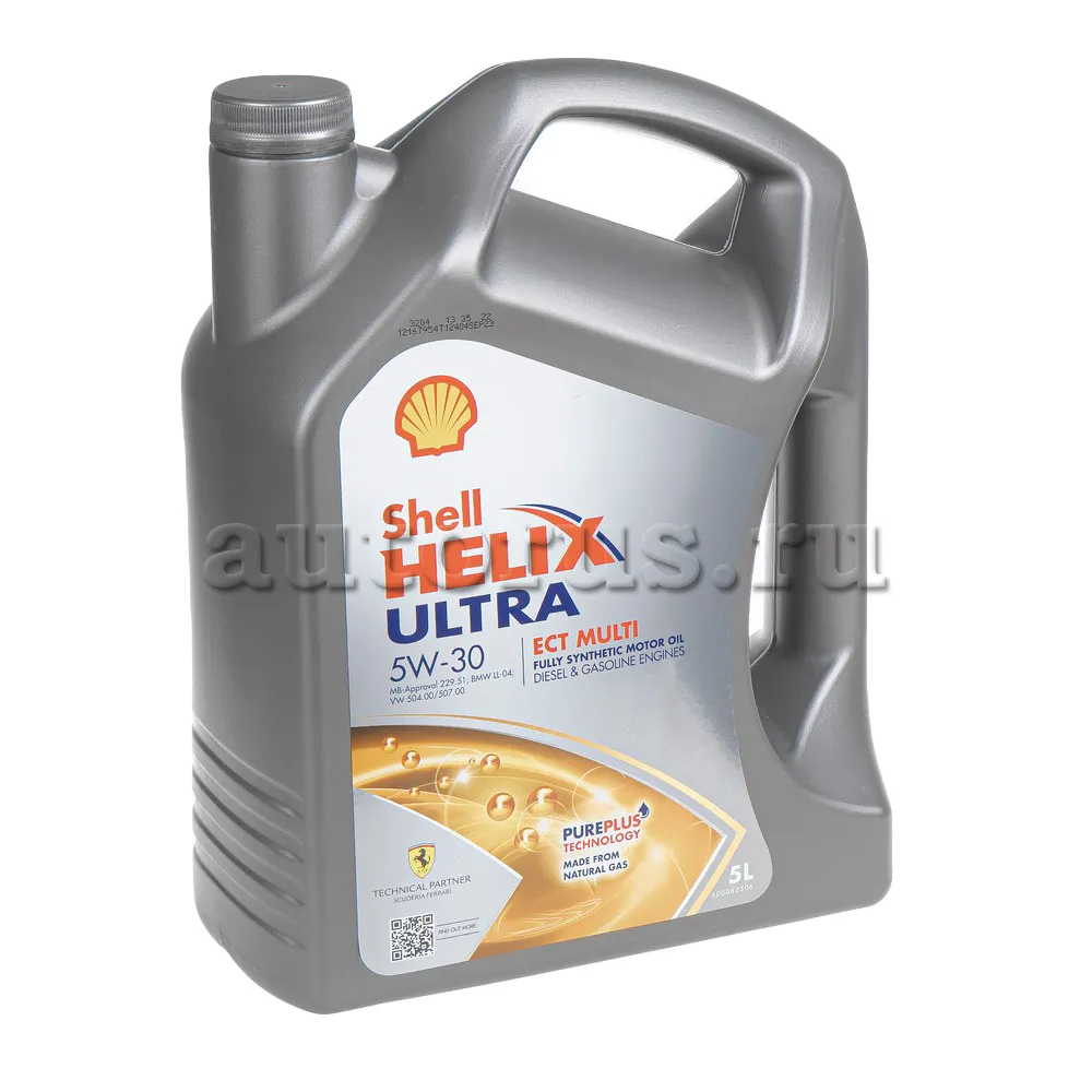 Shell 550058158 Масло моторное синтетика Shell Helix Ultra ECT Multi 5W-30 5 л.
