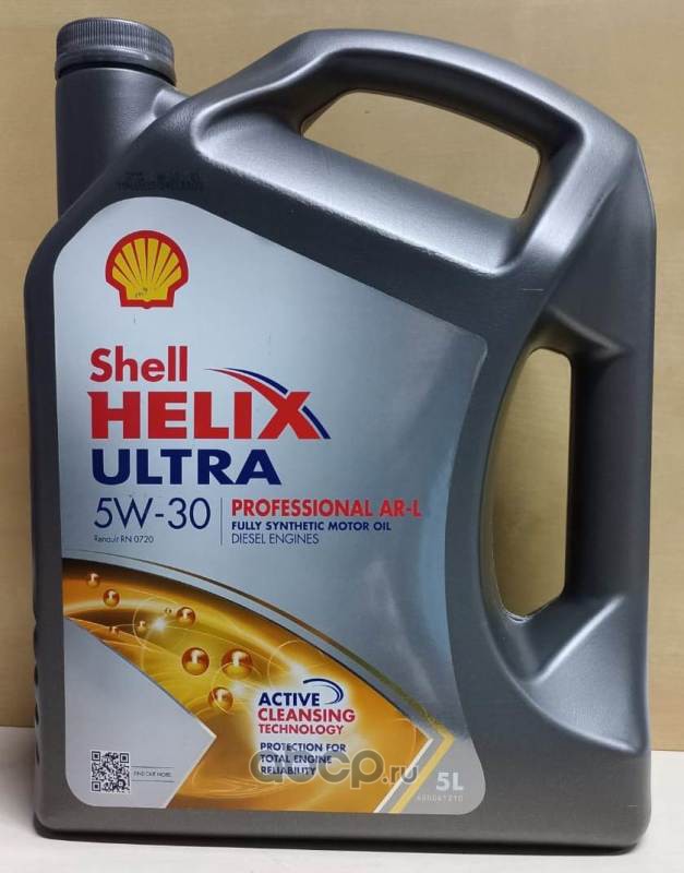 Shell 550046684 Масло моторное синтетика SHELL Helix Ultra Professional AR-L 5W-30 5л.