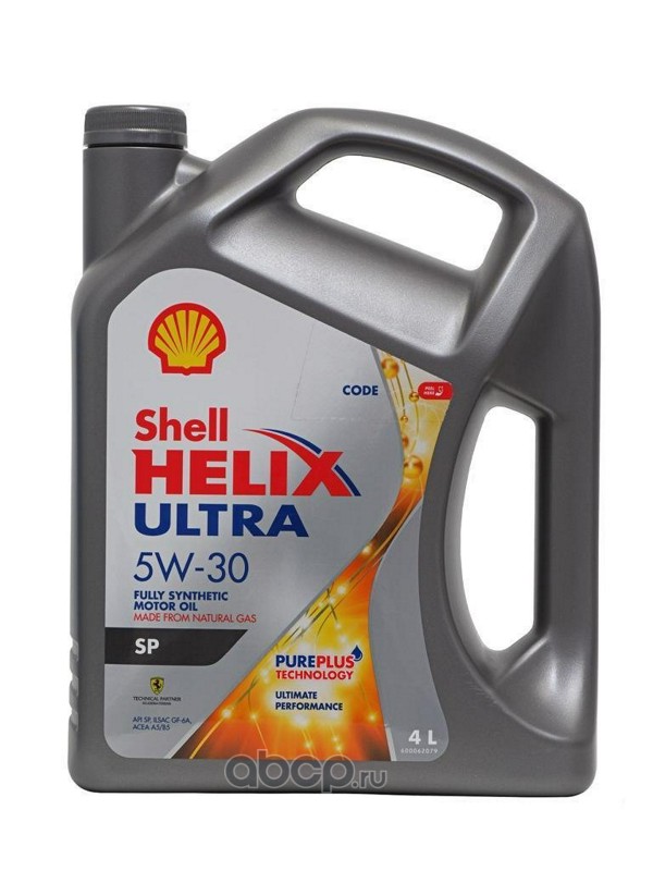 Shell 550069378 Масло моторное синтетика Shell HELIX ULTRA SP 5W-30 4 л.