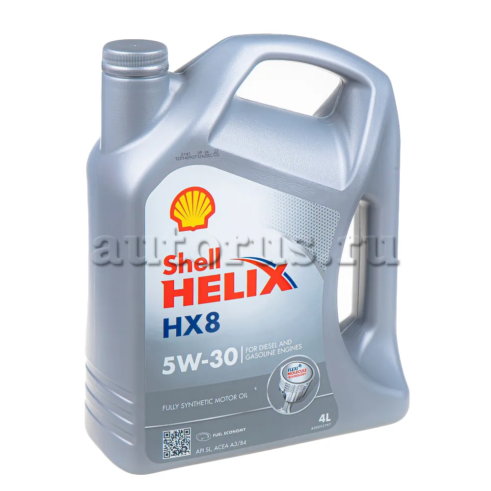 Shell 550052835 Масло моторное синтетика Shell Helix HX8 5W-30 4 л.