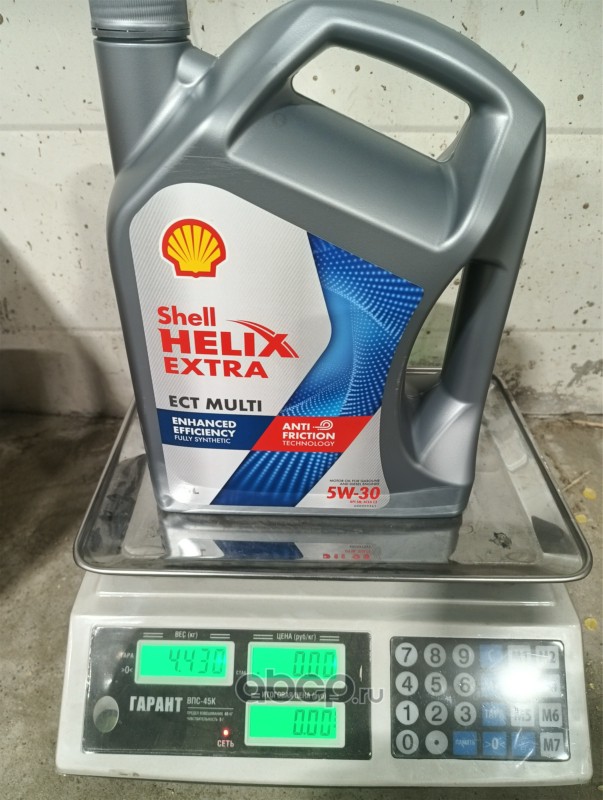 Shell 550077643 Масло моторное синтетика SHELL Helix Extra ECT Multi 5W-30 5 л.