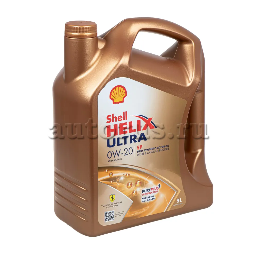Shell 550063071 Масло моторное синтетика SHELL Helix Ultra SP 0W-20 5л.