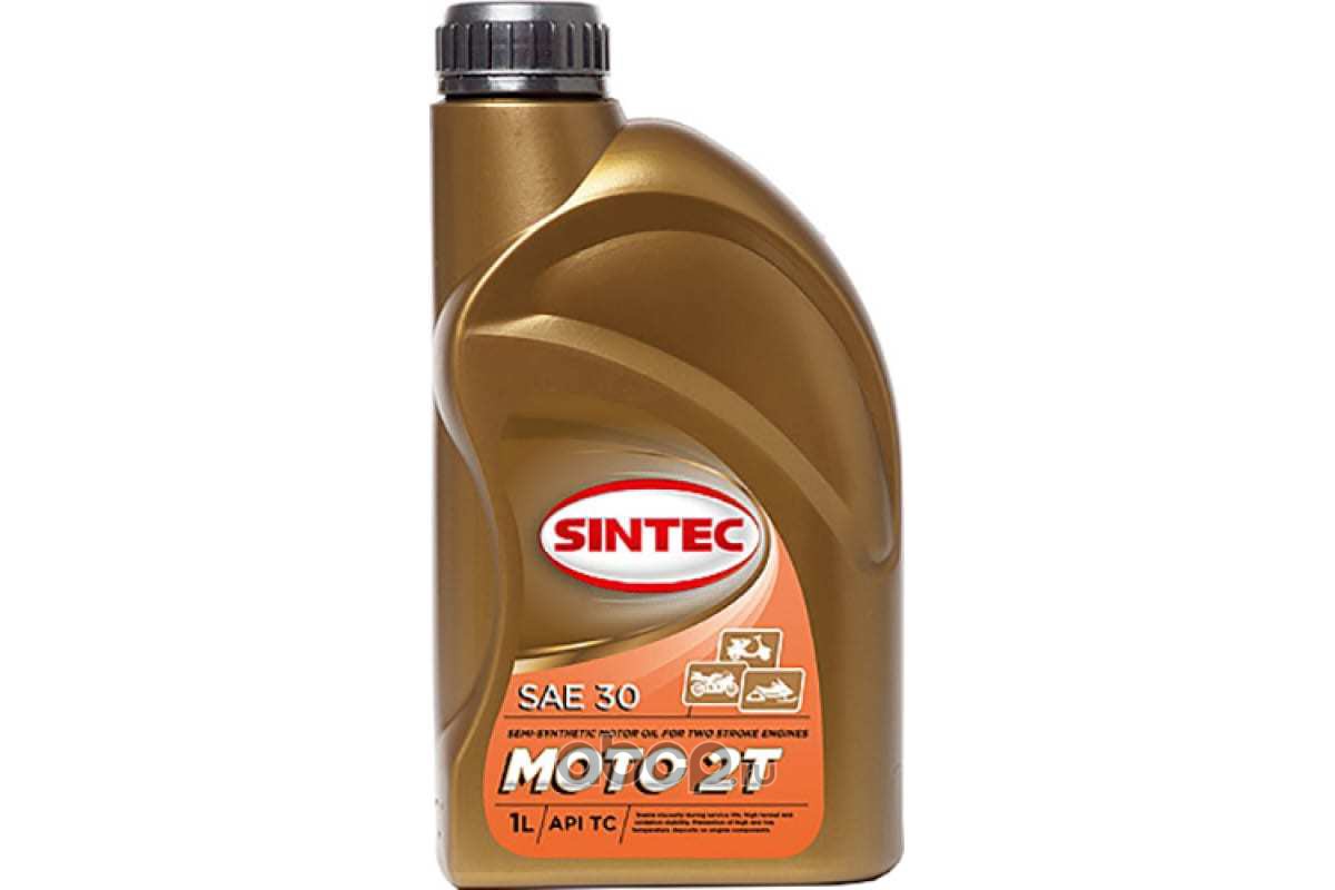 SINTEC 801924 Масло моторное полусинтетическое Moto 2T API TC JASO FC 1л