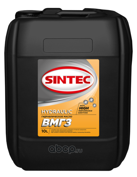 SINTEC 999910 Масло гидравлическое ВМГЗ 10л