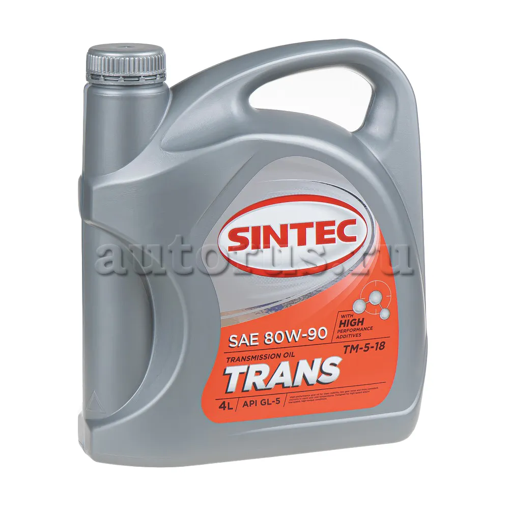 SINTEC 900275 Масло трансмиссионное минеральное Sintec Trans SAE 80W-90 API GL-5 4л