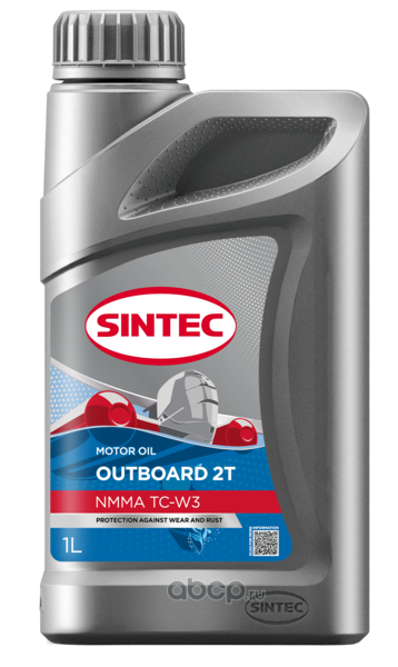 SINTEC 101250 Масло моторное для двухтактных двигателей Outboard 2T TC-W3 1л