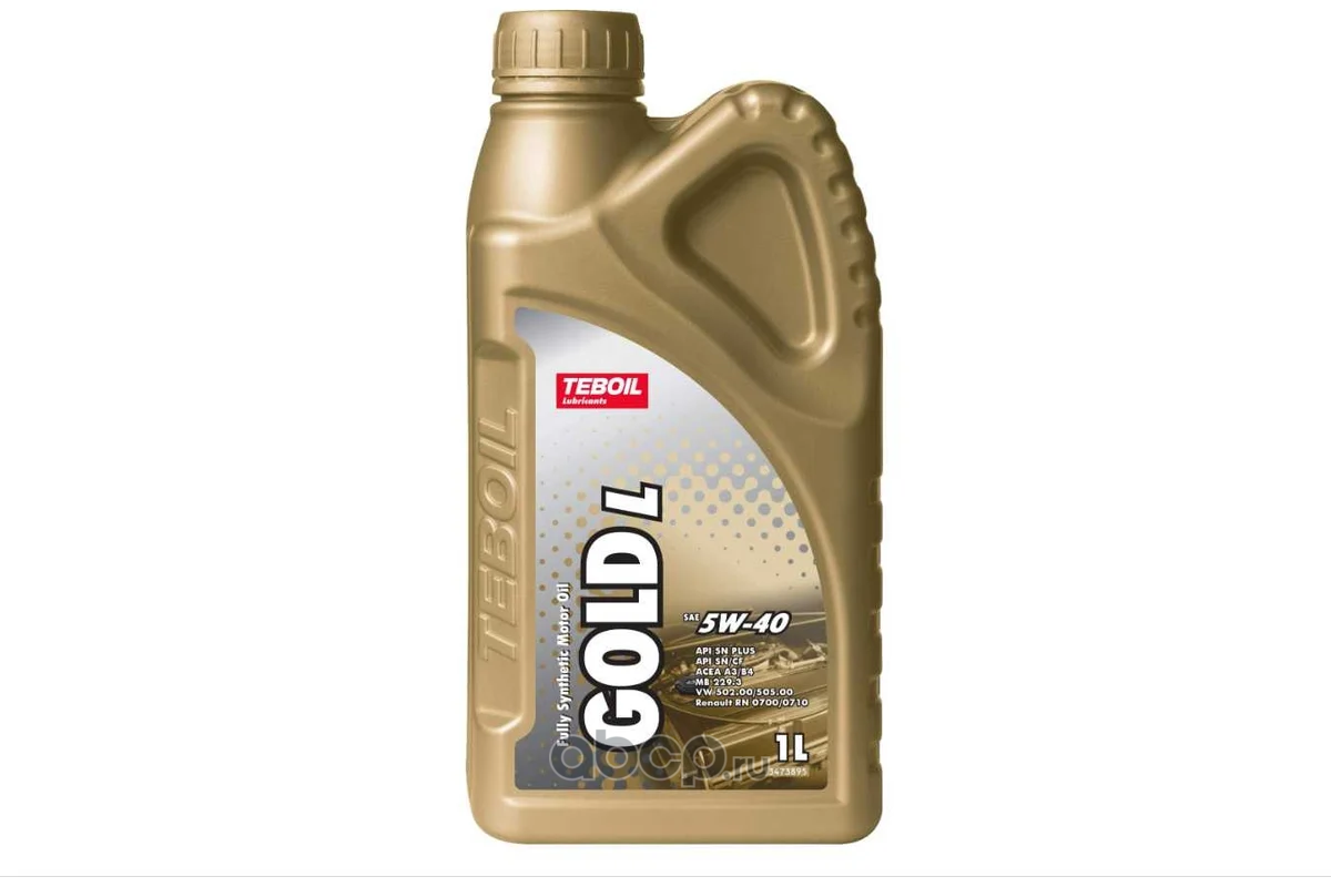 Teboil 2437262 Масло моторное синтетика TEBOIL Gold L 5W-40 1л.