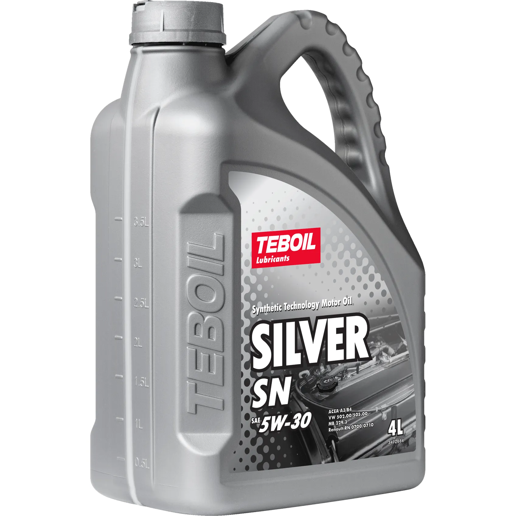 Teboil 3453917 Масло моторное синтетика TEBOIL Silver SN 5W-30 4л.