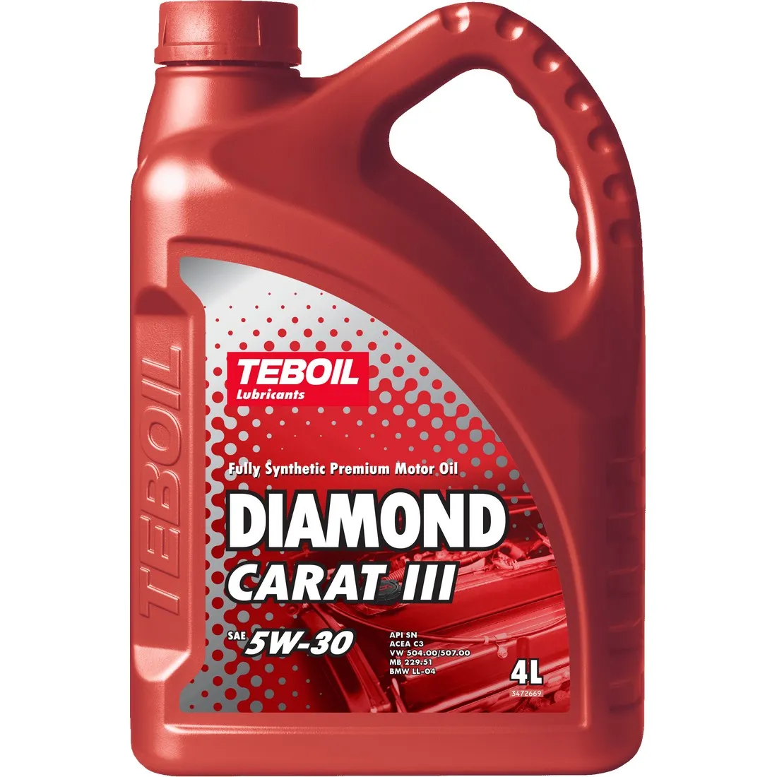 Teboil 3725810 Масло моторное синтетика Teboil Diamond Carat III 5W-30 4 л.