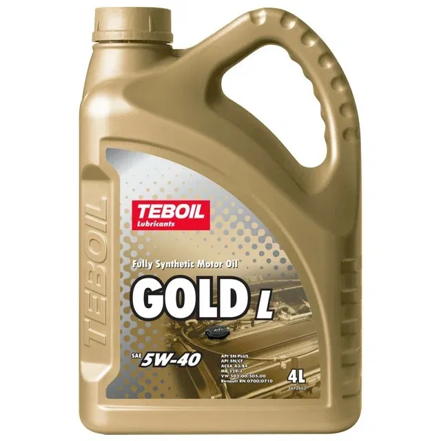 Teboil 2437263 Масло моторное синтетика TEBOIL Gold L 5W-40 4л.