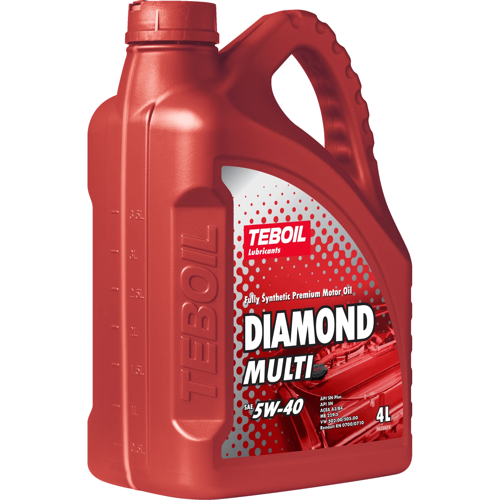 Teboil 3455081 Масло моторное синтетика Teboil Diamond Multi 5W-40 4 л.