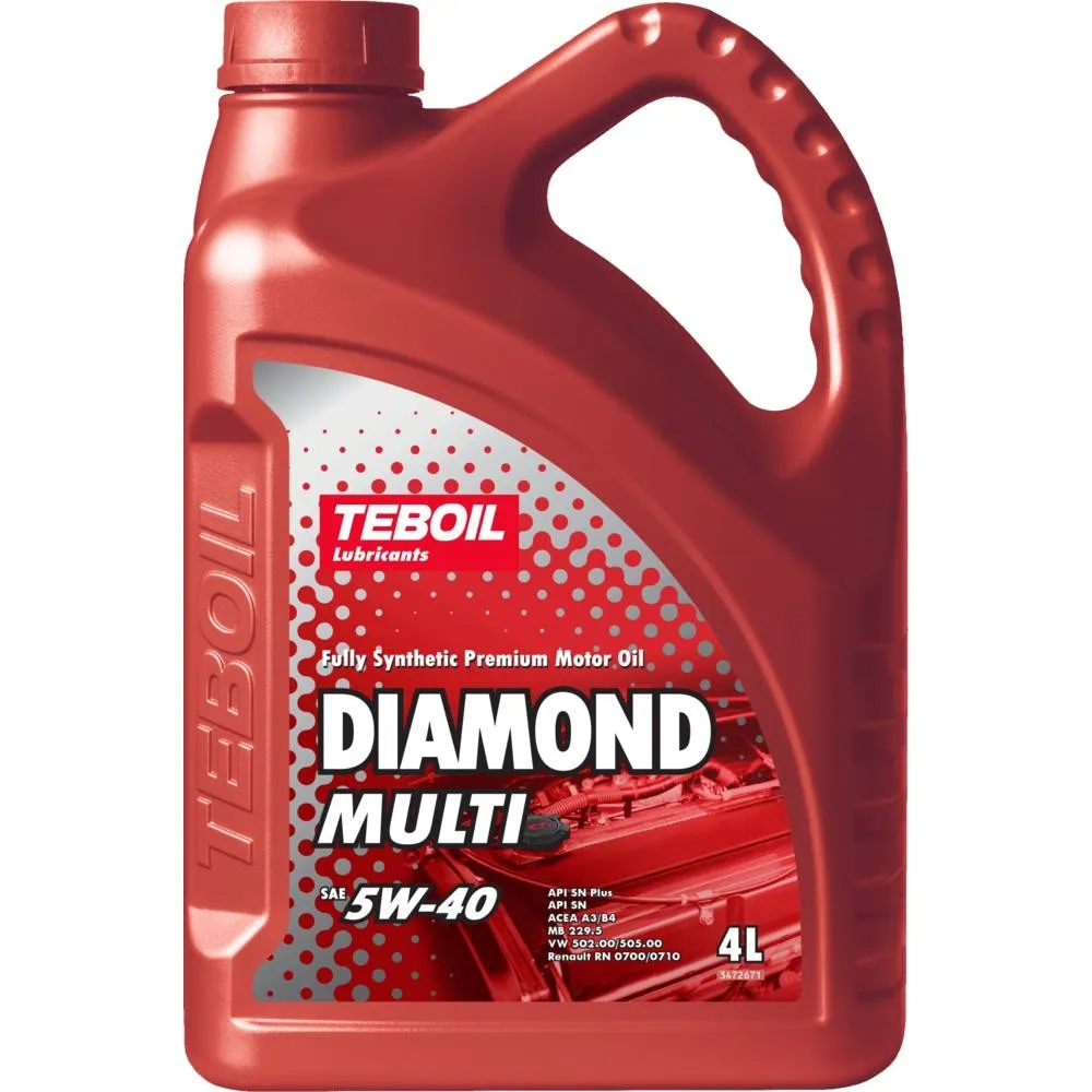 Teboil 2448238 Масло моторное синтетика TEBOIL Diamond Multi 5W-40 4л.
