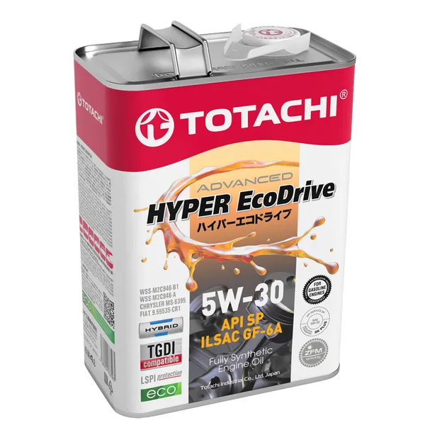 TOTACHI E0304 Масло моторное синтетика TOTACHI HYPER EcoDrive 5W-30 4 л.