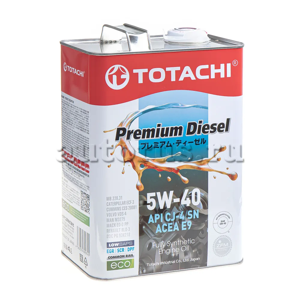 TOTACHI 11704 Масло моторное синтетика TOTACHI Premium Diesel Fully Synthetic 5W-40 4 л.