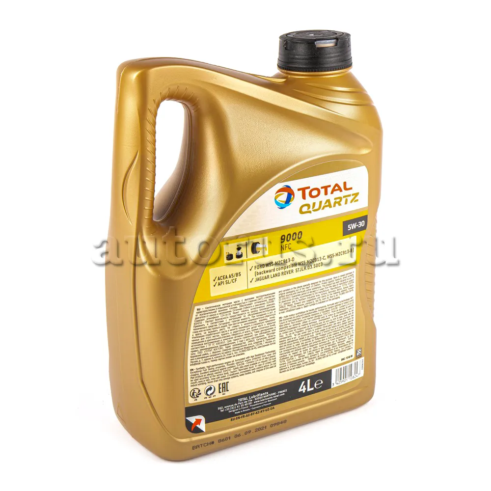 TotalEnergies 183450 Масло моторное синтетика TotalEnergies QUARTZ 9000 FUTURE NFC 5W-30 4 л.