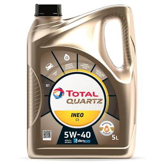 TotalEnergies 213790 Масло моторное синтетика TotalEnergies Quartz Ineo C3 5W-40 5 л.