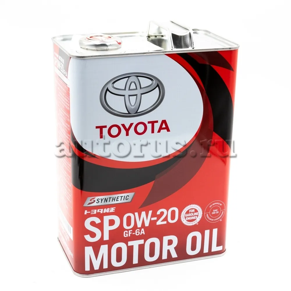 TOYOTA 0888013205 Масло моторное синтетика TOYOTA MOTOR OIL SP 0W-20 4 л.
