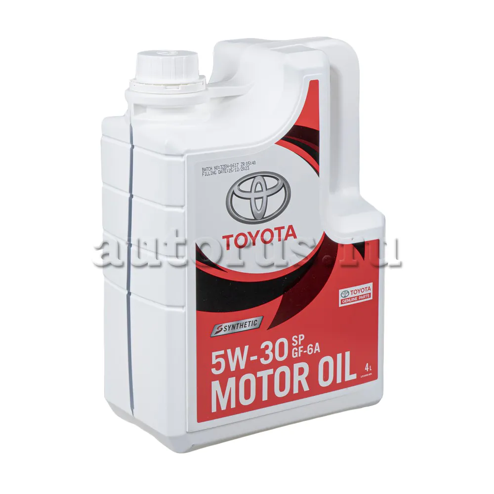 TOYOTA 0888084132 Масло моторное синтетика TOYOTA MOTOR OIL 5W-30 SP/GF-6A 4л.