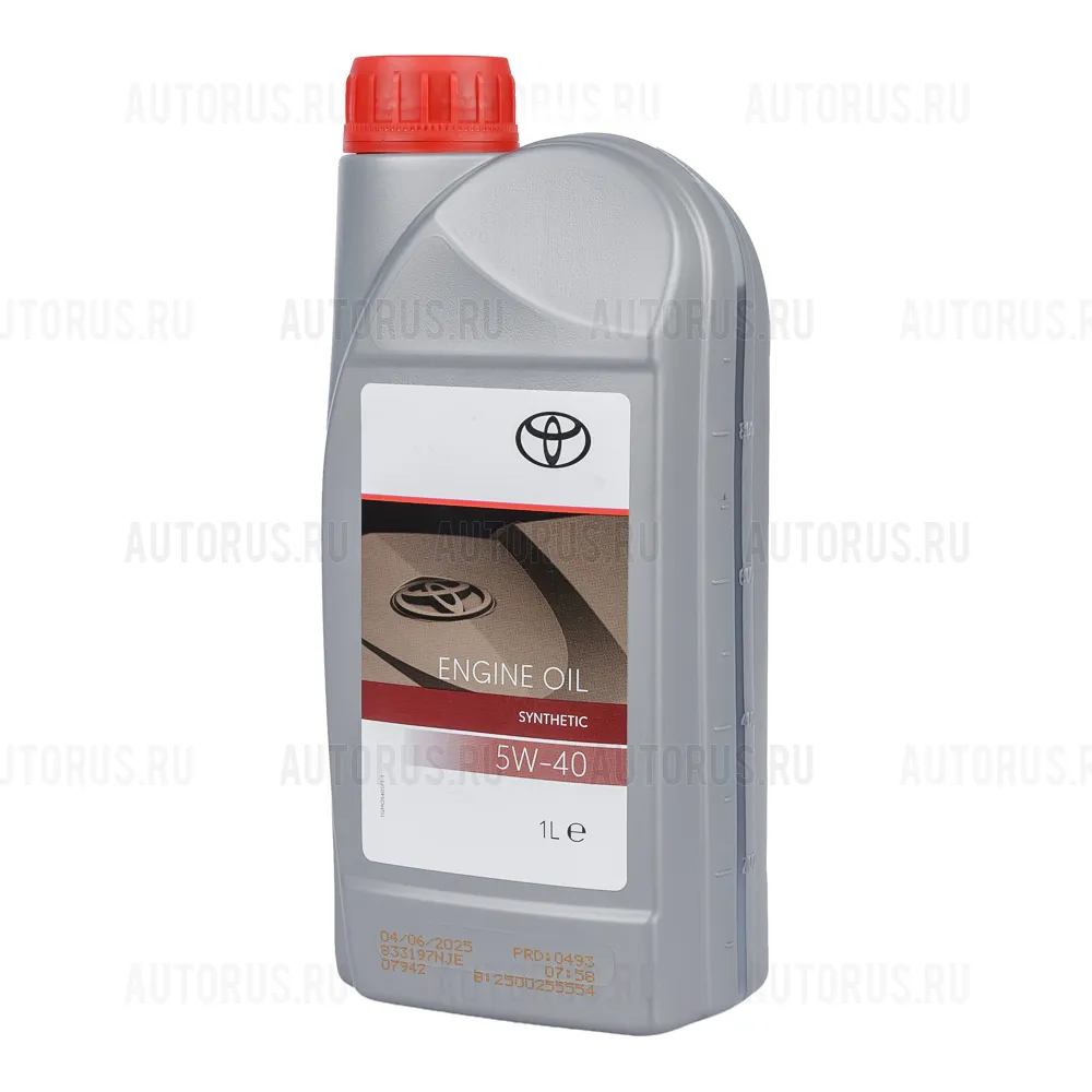 TOYOTA 0888086086 Масло моторное синтетика TOYOTA ENGINE OIL 5W-40 1 л.