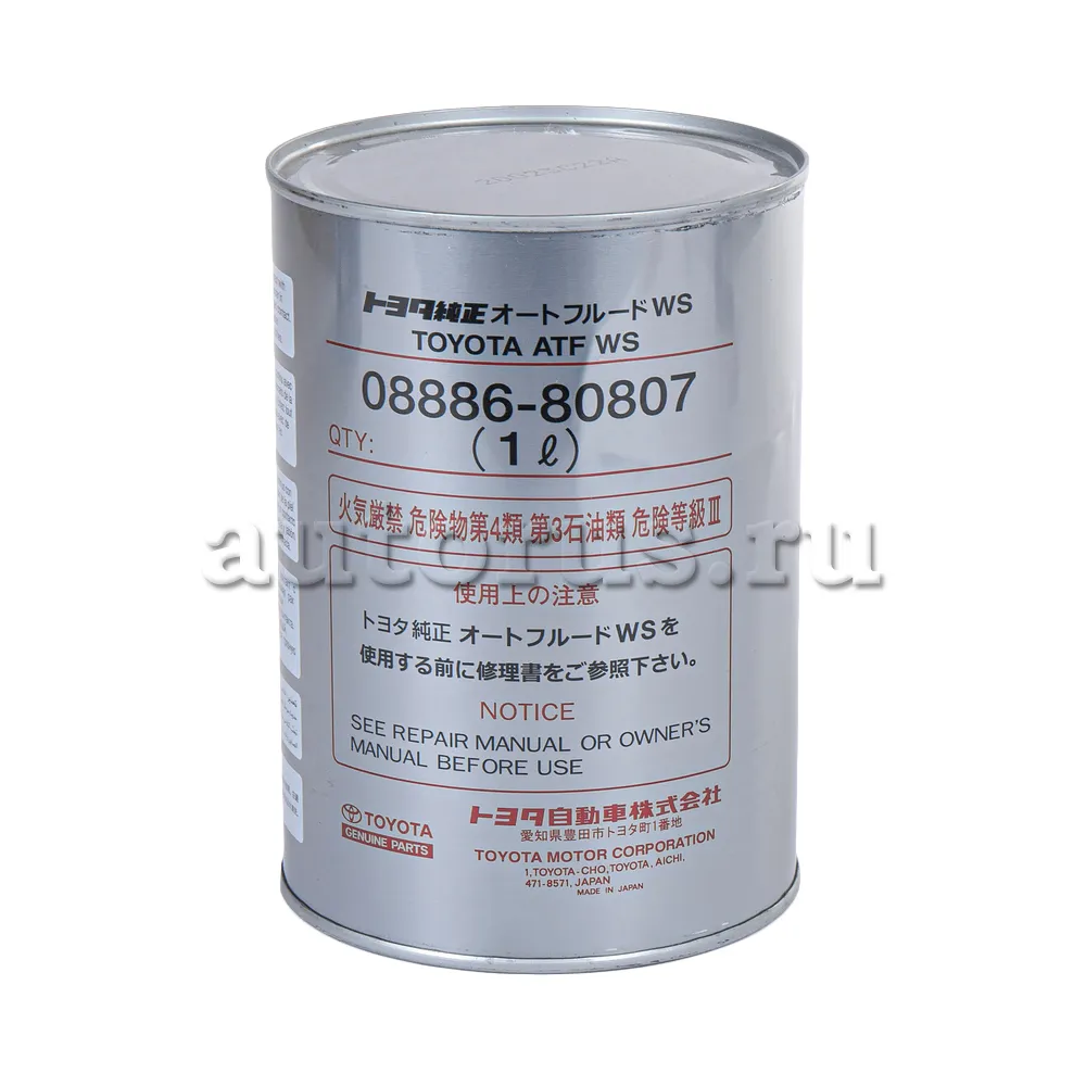 TOYOTA 0888680807 Масло АКПП синтетика TOYOTA ATF WS 1л.