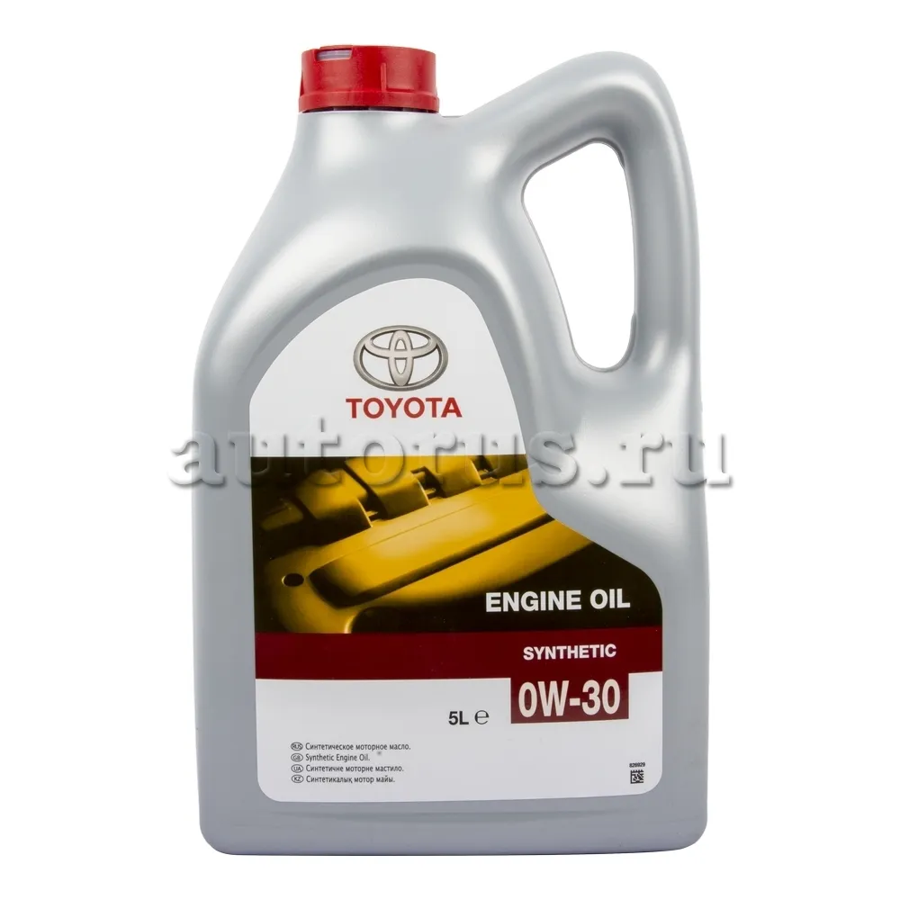 TOYOTA 0888080365GO Масло моторное синтетика TOYOTA ENGINE OIL 0W-30 5 л.