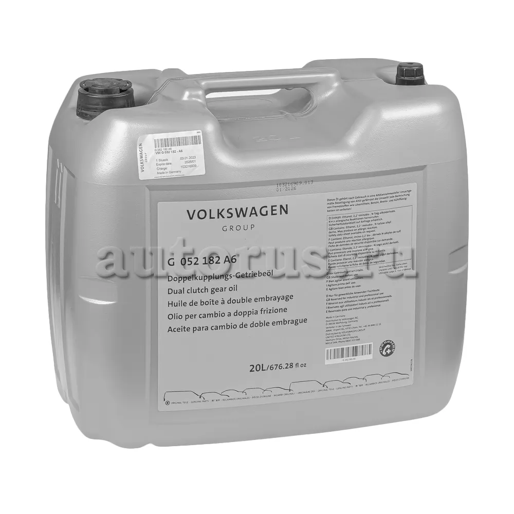 VAG G052182A6 Масло АКПП синтетика, 20л.