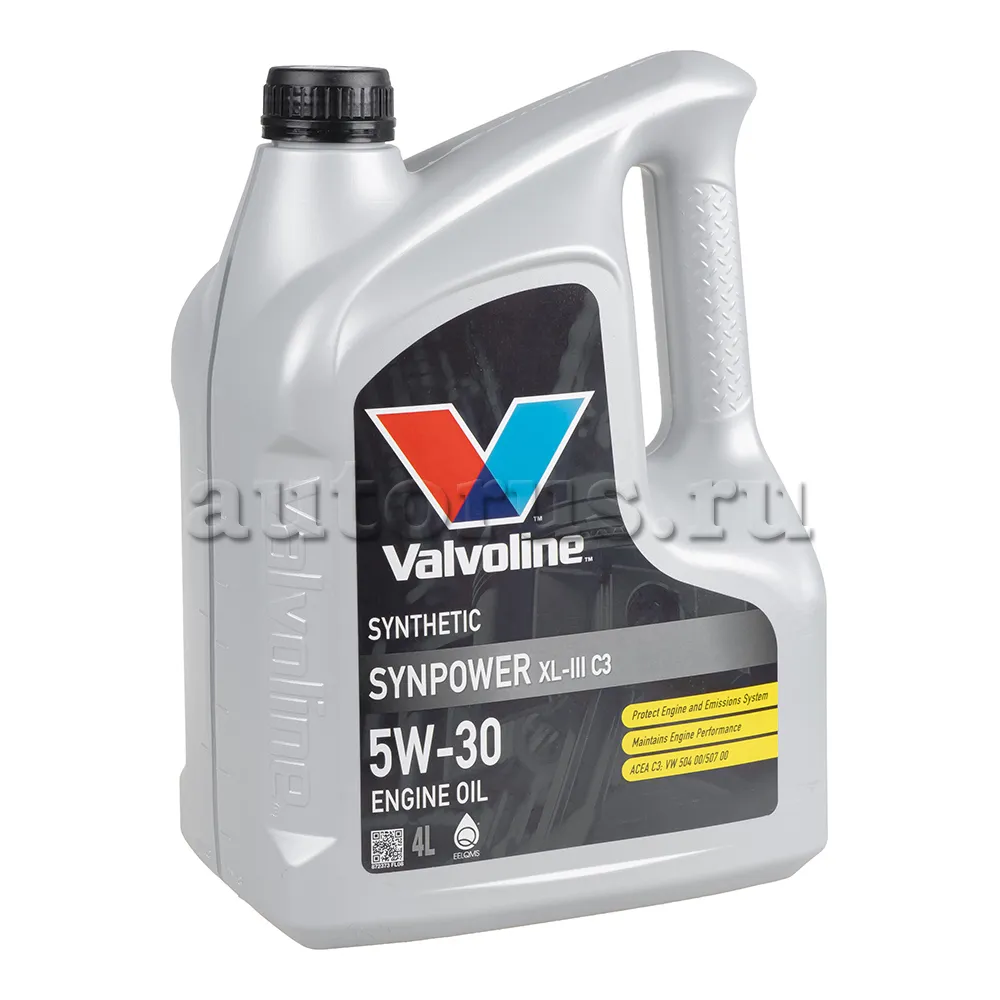 Valvoline 872373 Масло моторное синтетика VALVOLINE SYNPOWER XL-III C3 5W-30 4л.
