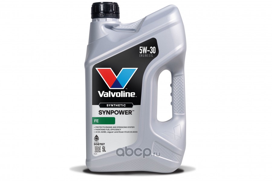 Valvoline 908767 Масло моторное синтетика VALVOLINE SYNPOWER FE 5W-30 5л.
