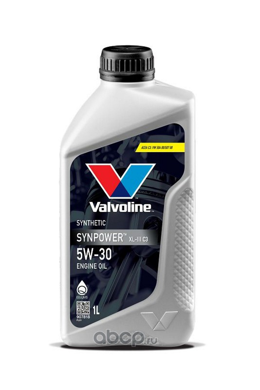 Valvoline 907818 Масло моторное синтетика VALVOLINE SYNPOWER XL-III C3 5W-30 1л.