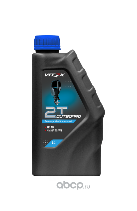 Vitex V337701 Масло моторное Vitex 2T Outboard TC-W3 API TD I NMMA I TC-W3 1л