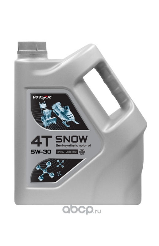 Vitex V341209 Масло моторное Vitex Snow 4T SAE 5W30, API SL, ACEA A5/B5 4л