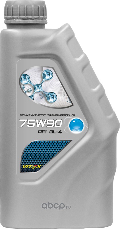 Vitex V314401 Масло трансмиссионное Vitex SAE 75w90 API GL-4 полусинтетика 1л